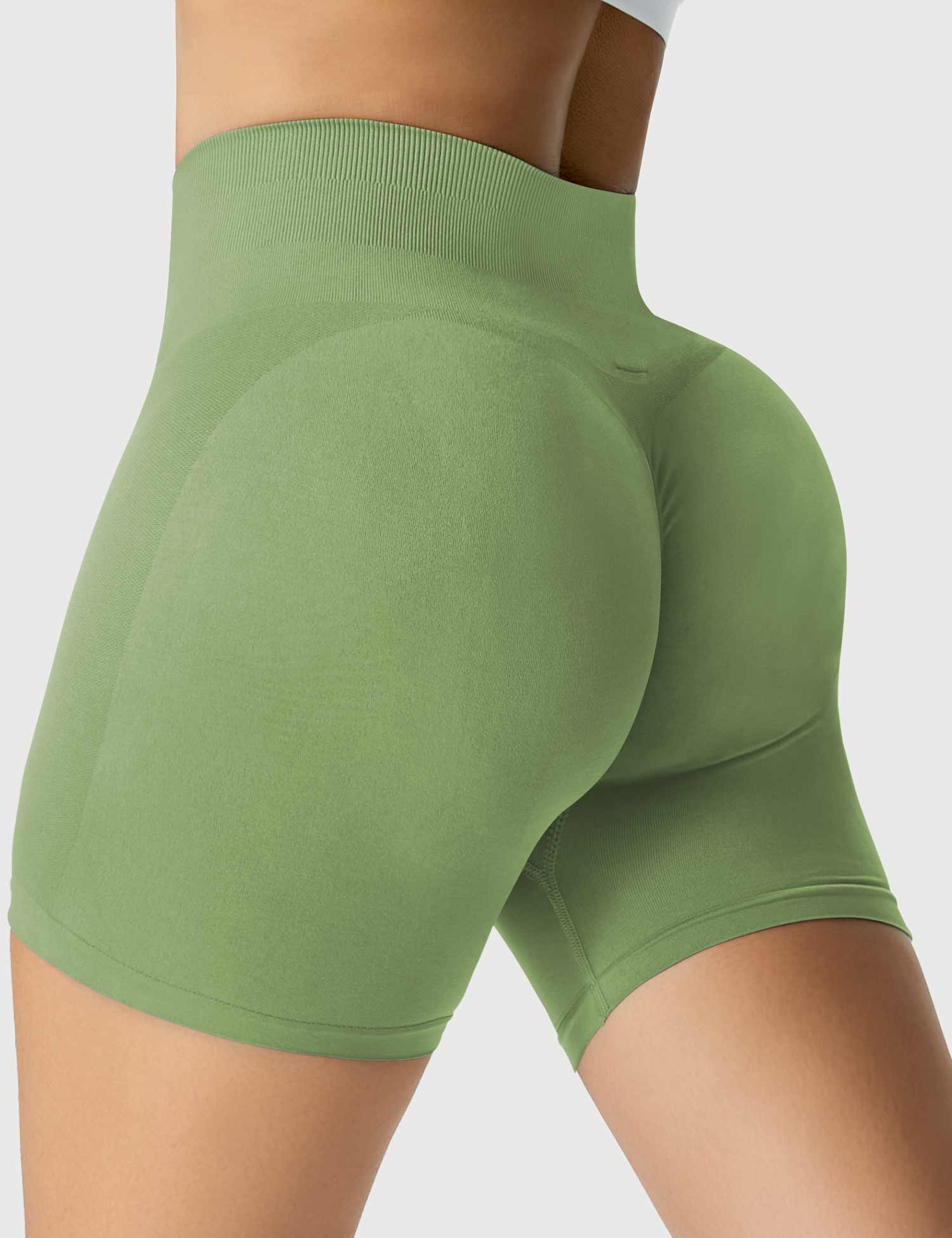 Yeoreo Amplify Nahtlose Shorts Grün