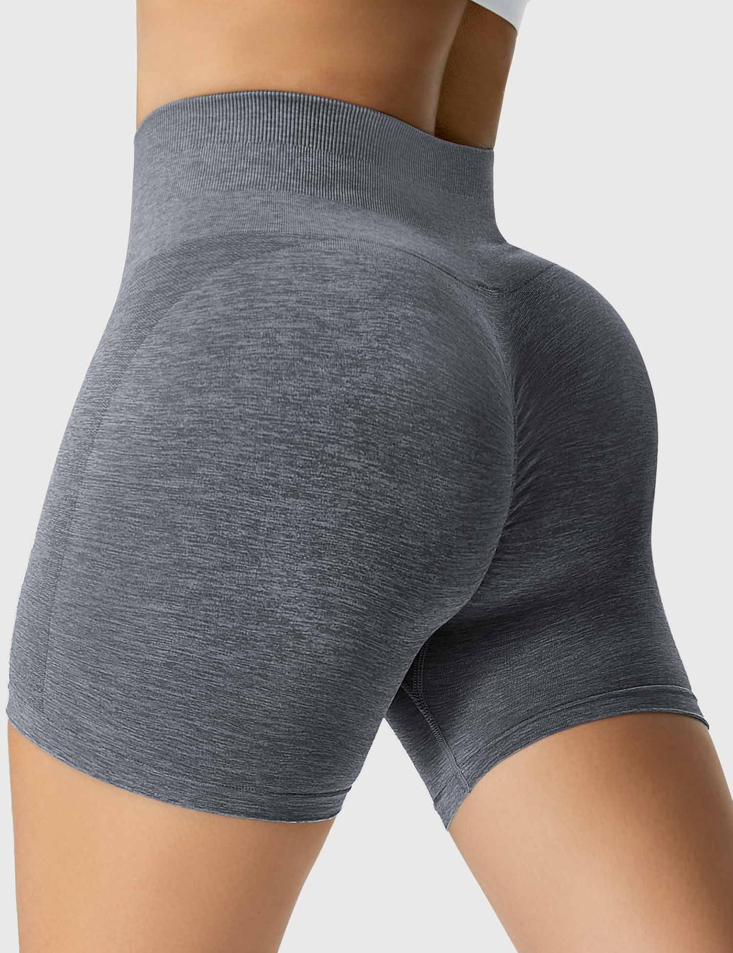 Yeoreo Light Color Elastische Nahtlose Shorts Grau