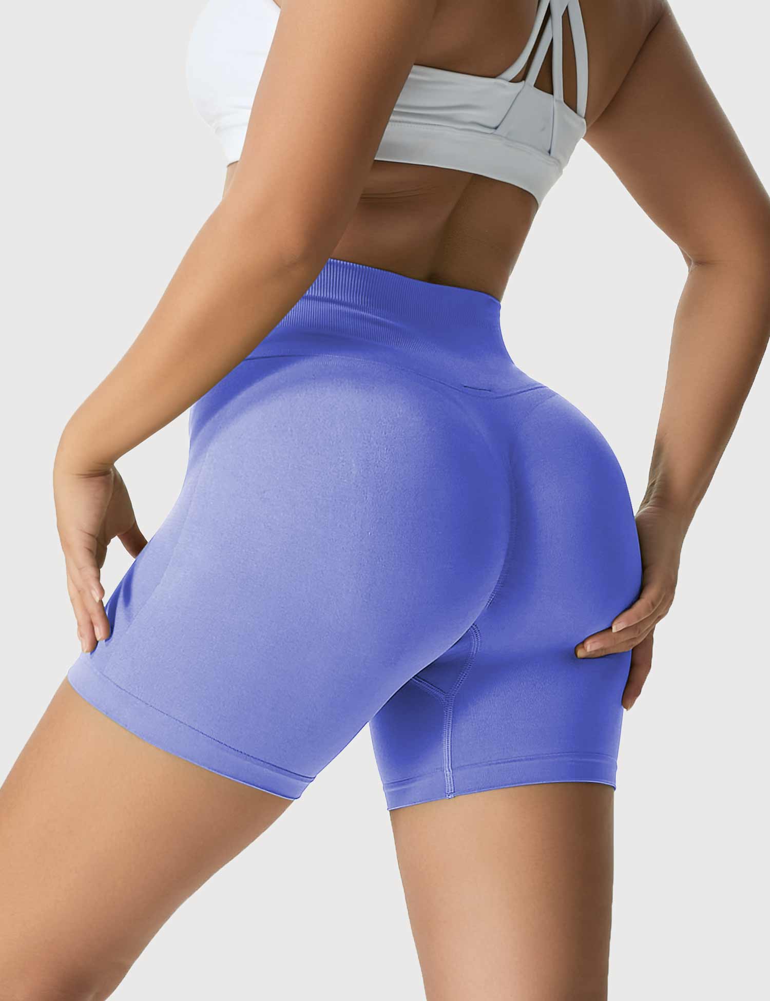 Yeoreo Light Color Elastische Nahtlose Shorts Lila