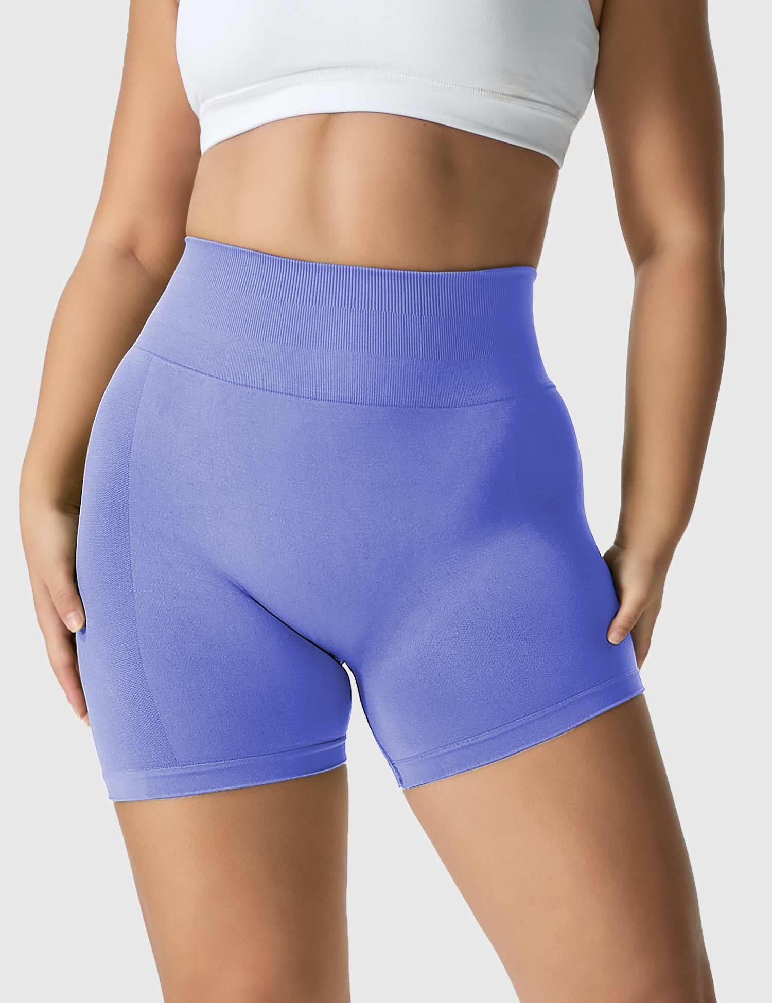 Yeoreo Light Color Elastische Nahtlose Shorts Lila