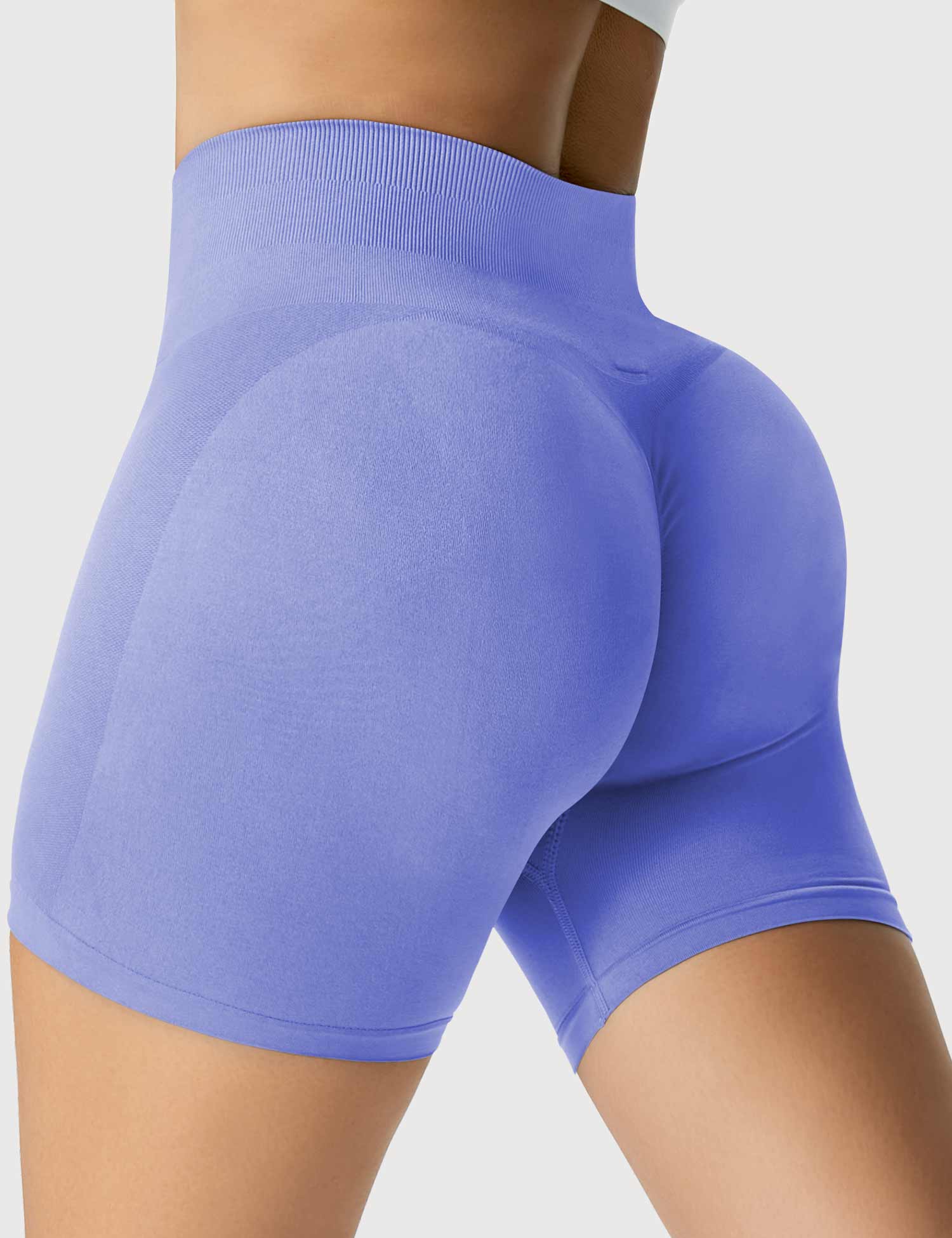 Yeoreo Light Color Elastische Nahtlose Shorts Lila