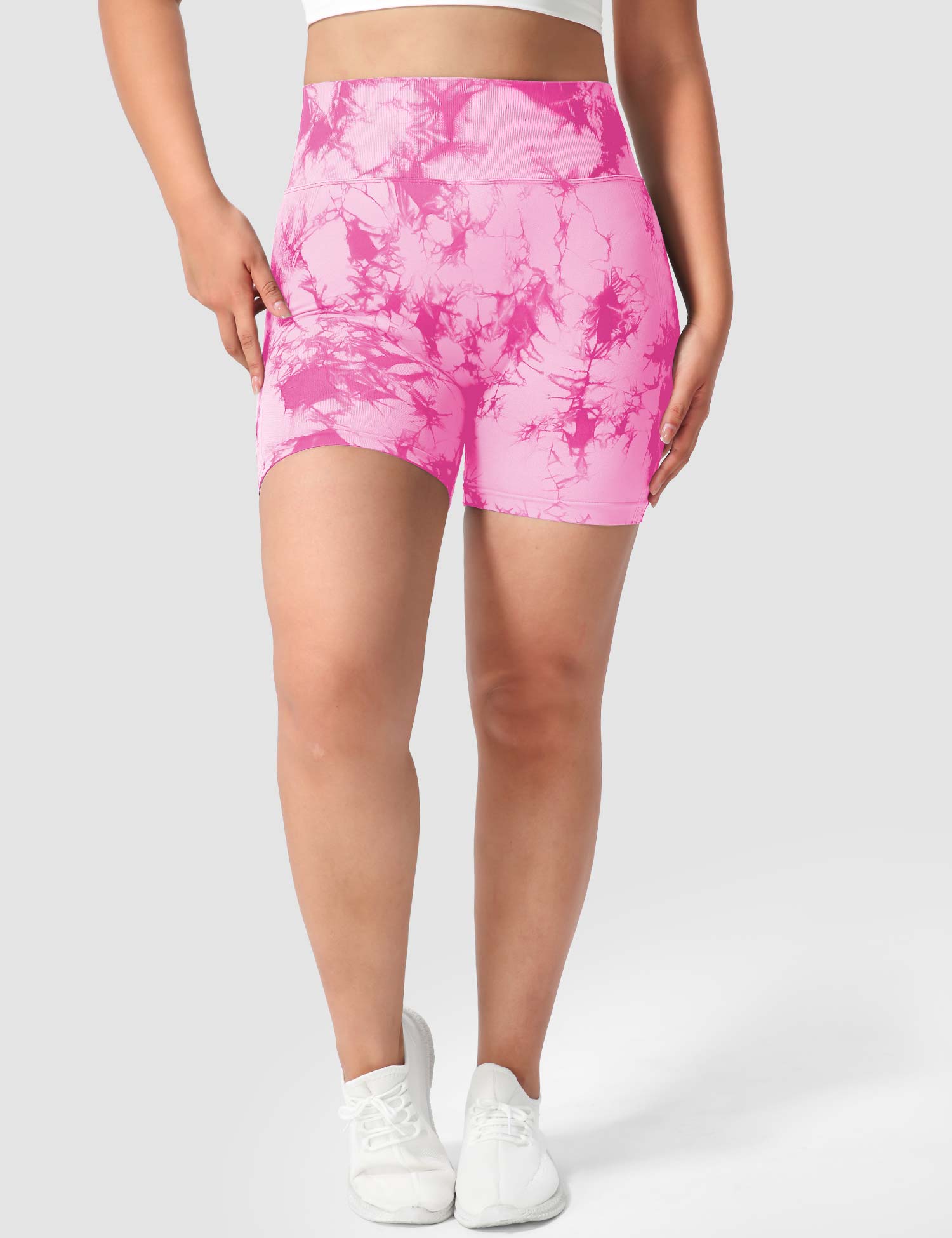 Yeoreo Professionelle Tie Dye Shorts Rosa