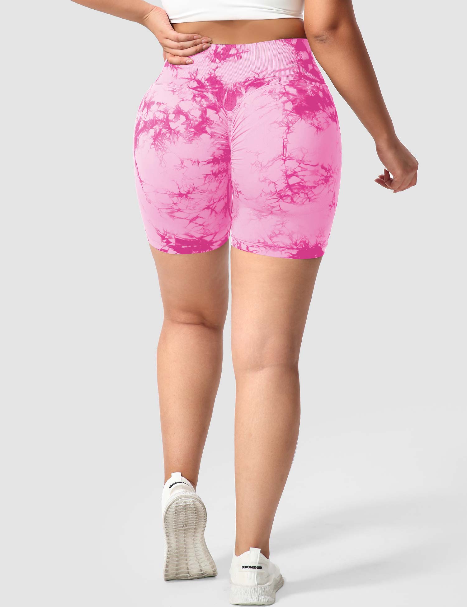 Yeoreo Professionelle Tie Dye Shorts Rosa