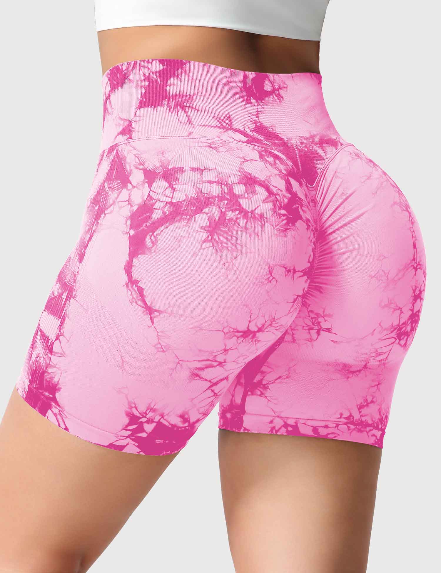 Yeoreo Professionelle Tie Dye Shorts Rosa