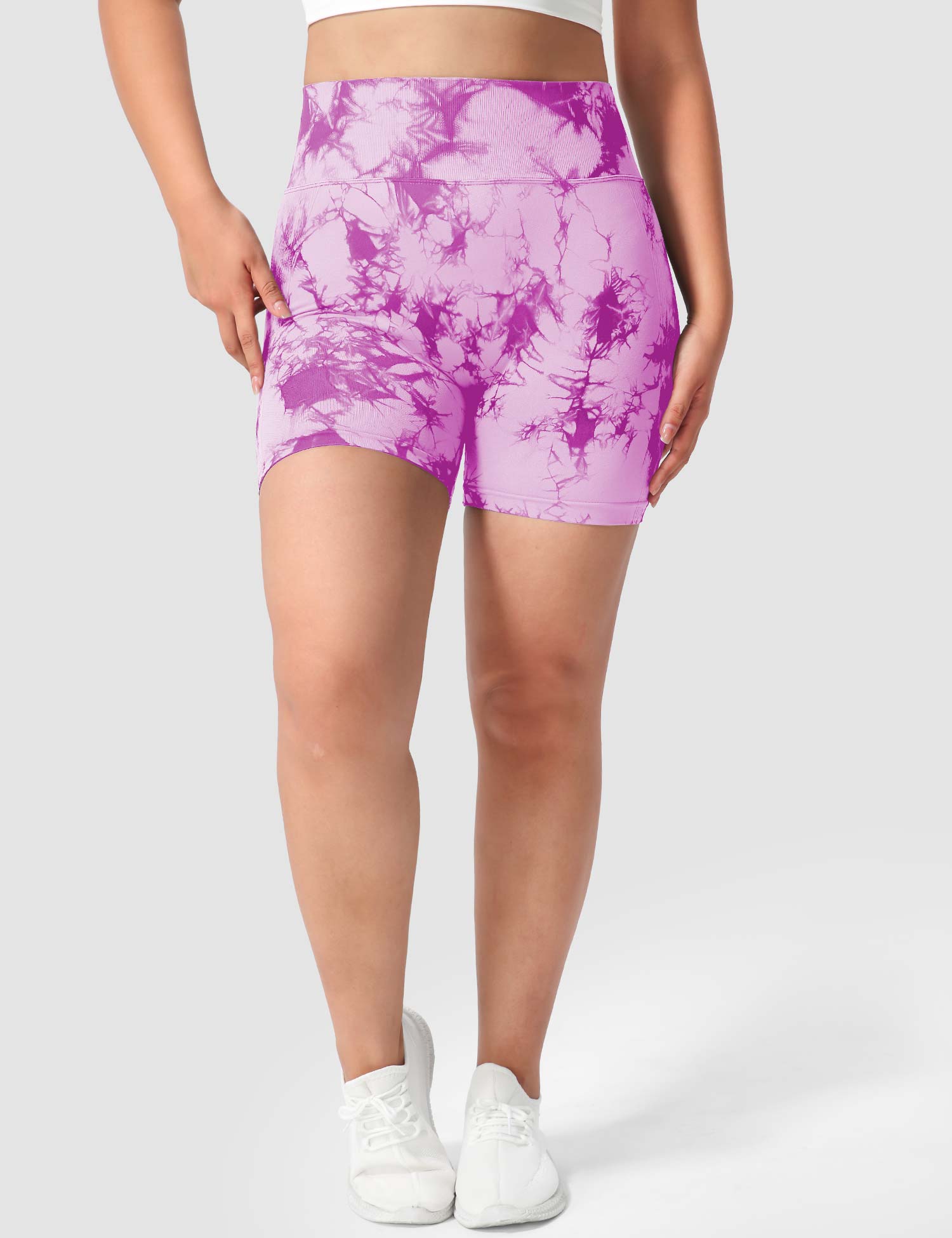 Yeoreo Professionelle Tie Dye Shorts Lila