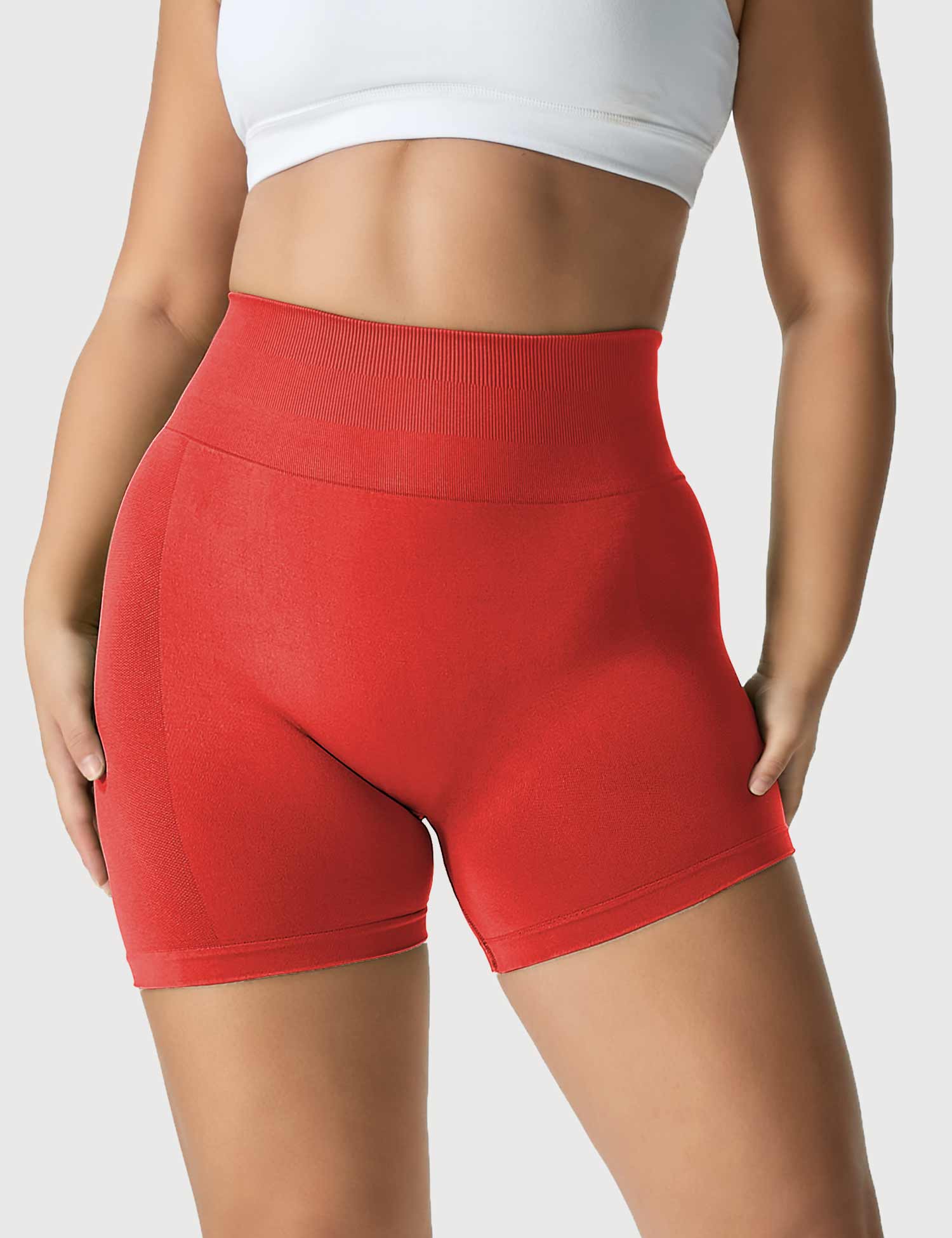 Yeoreo Amplify Nahtlose Shorts Rot