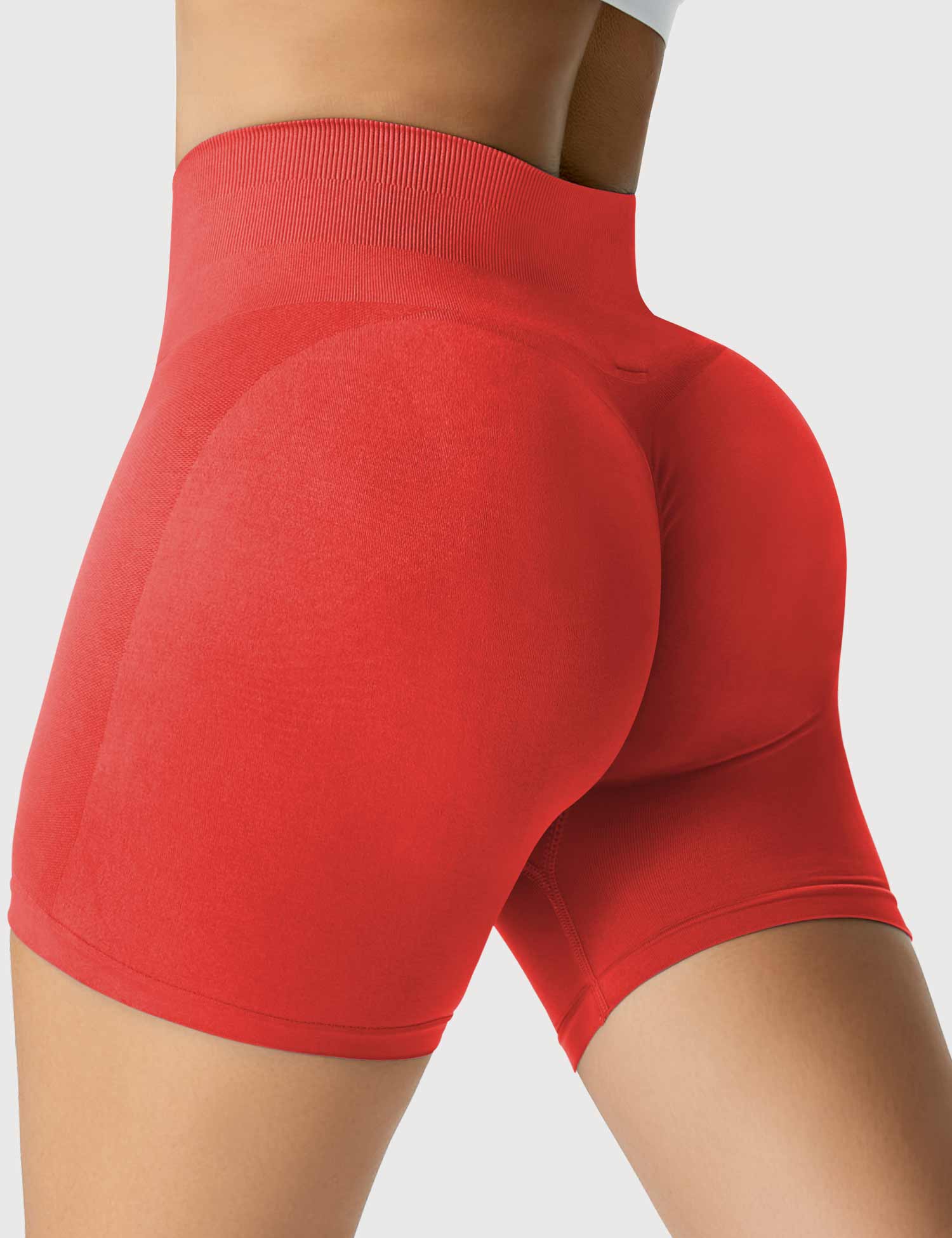 Yeoreo Amplify Nahtlose Shorts Rot