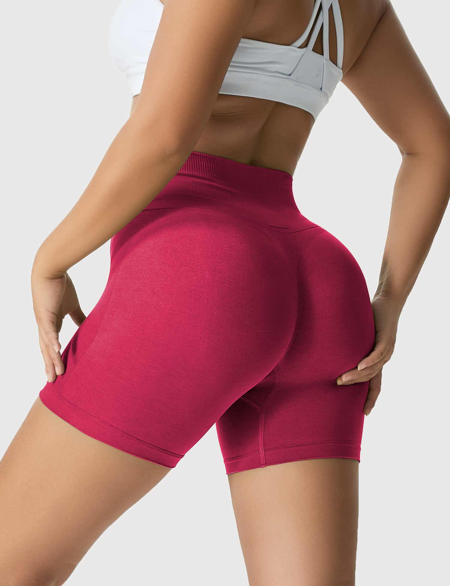 Yeoreo Light Color Elastische Nahtlose Shorts Rose