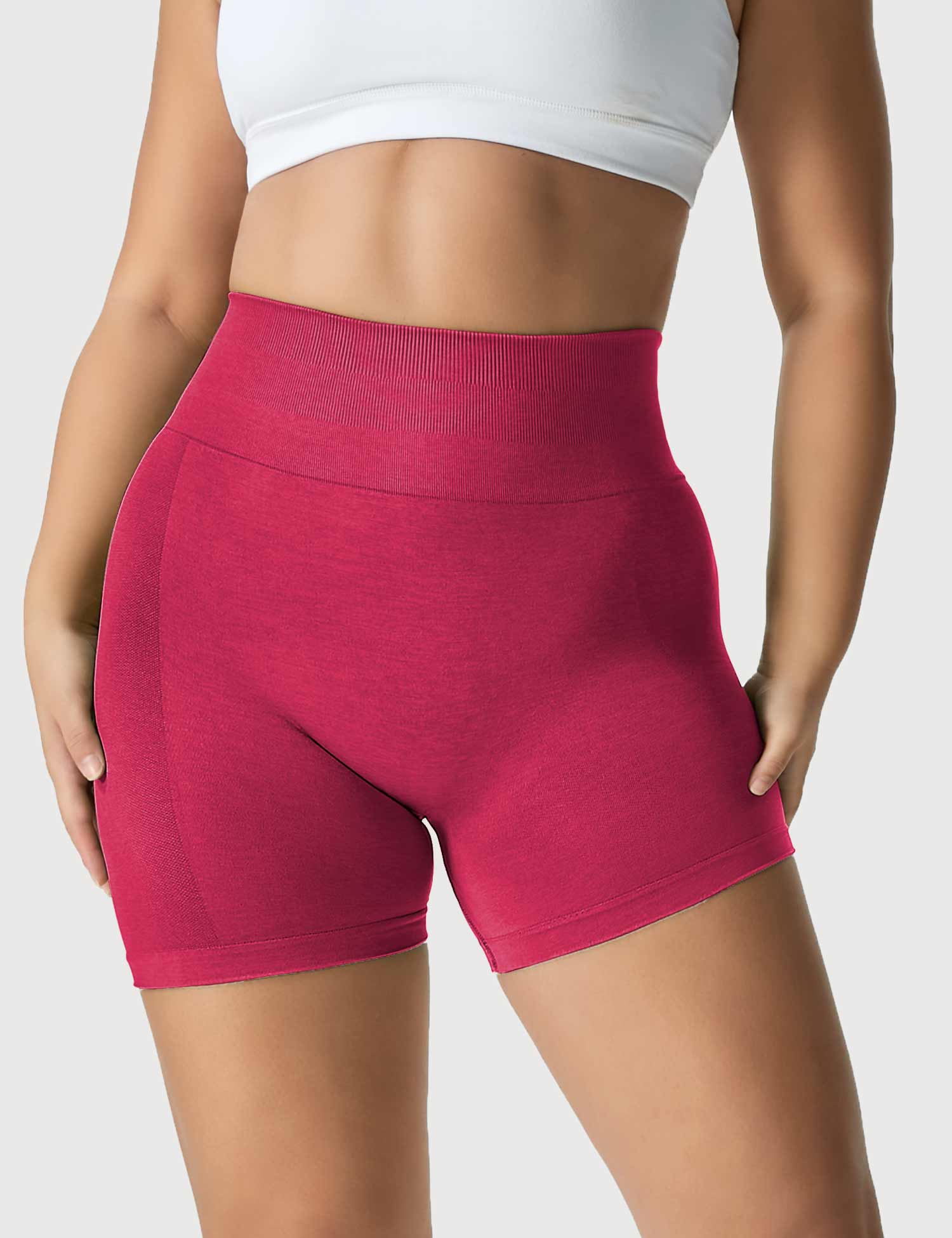 Yeoreo Light Color Elastische Nahtlose Shorts Rose