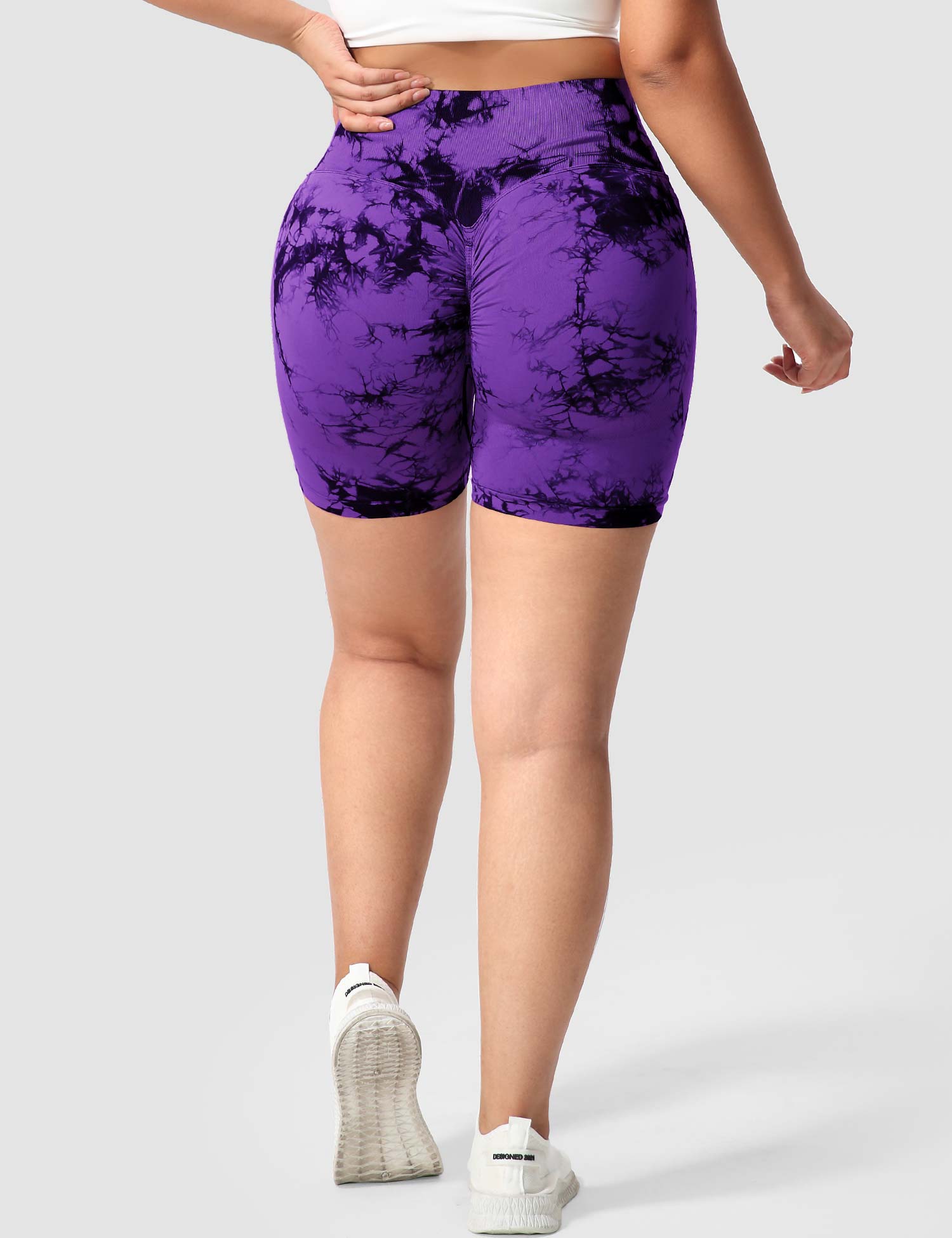 Yeoreo Professionelle Tie Dye Shorts Violett