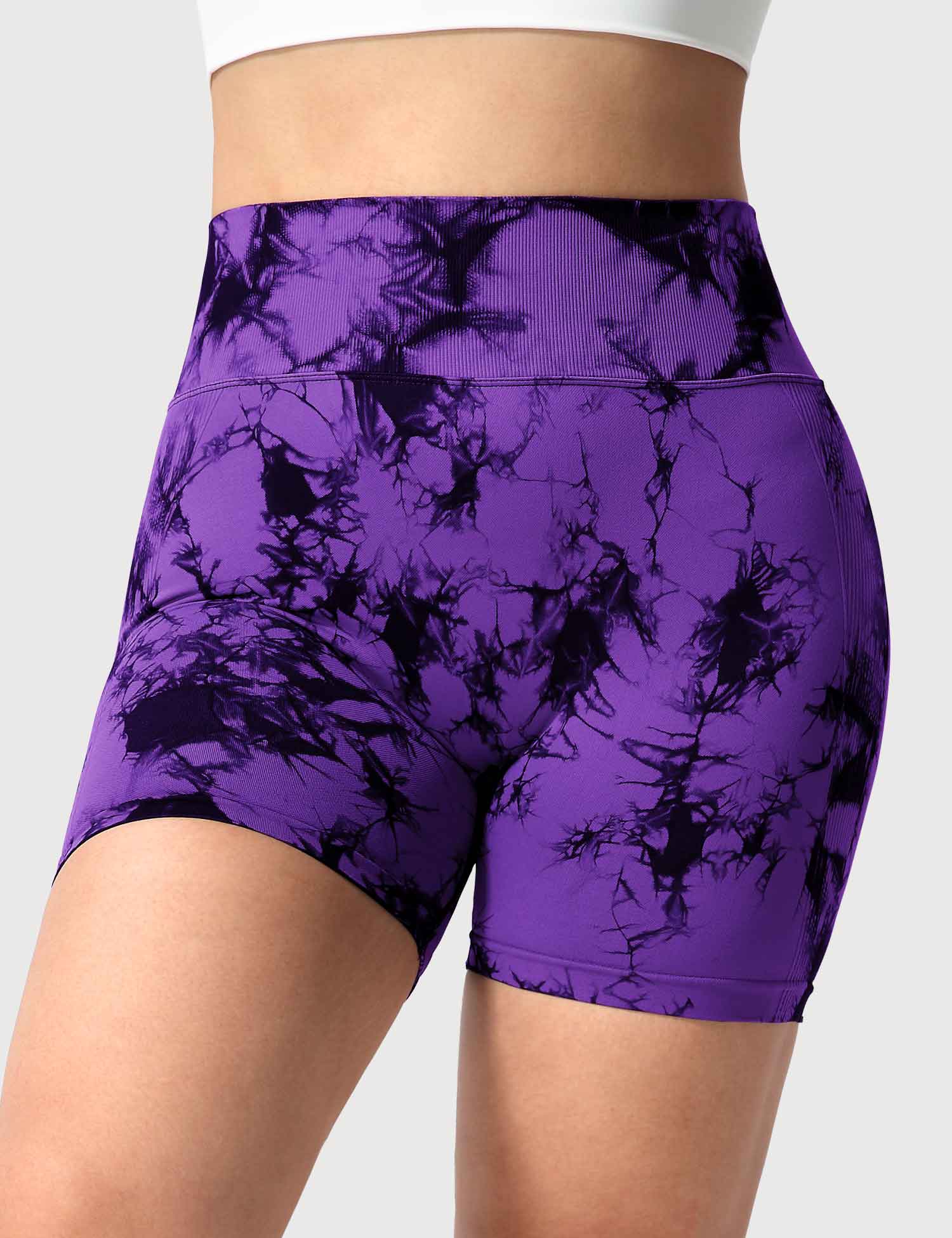 Yeoreo Professionelle Tie Dye Shorts Violett