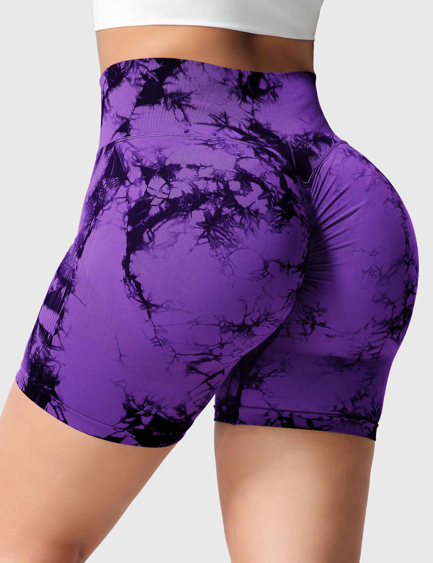 Yeoreo Professionelle Tie Dye Shorts Violett