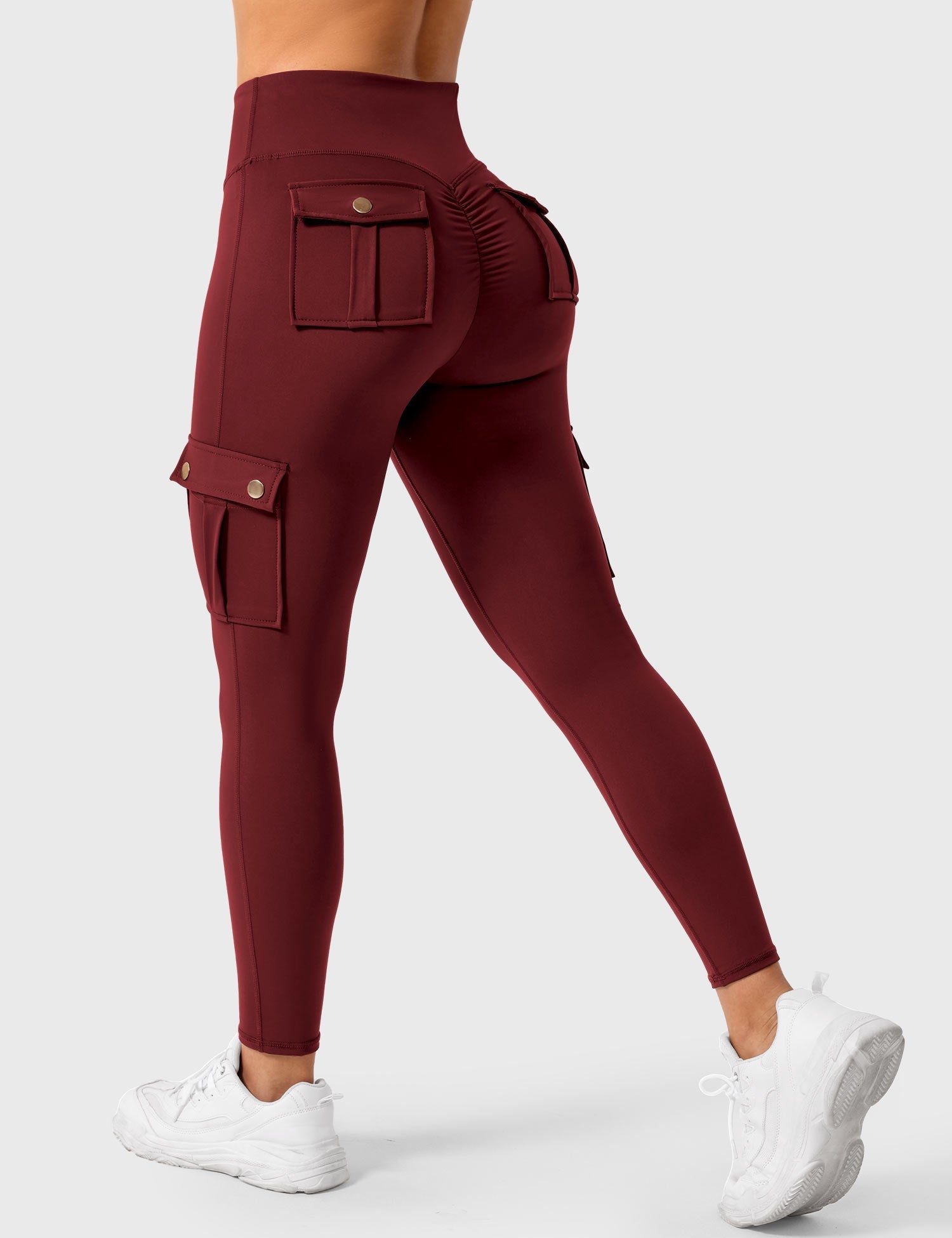 Yeoreo Cargo Scrunch Leggings avec Poches