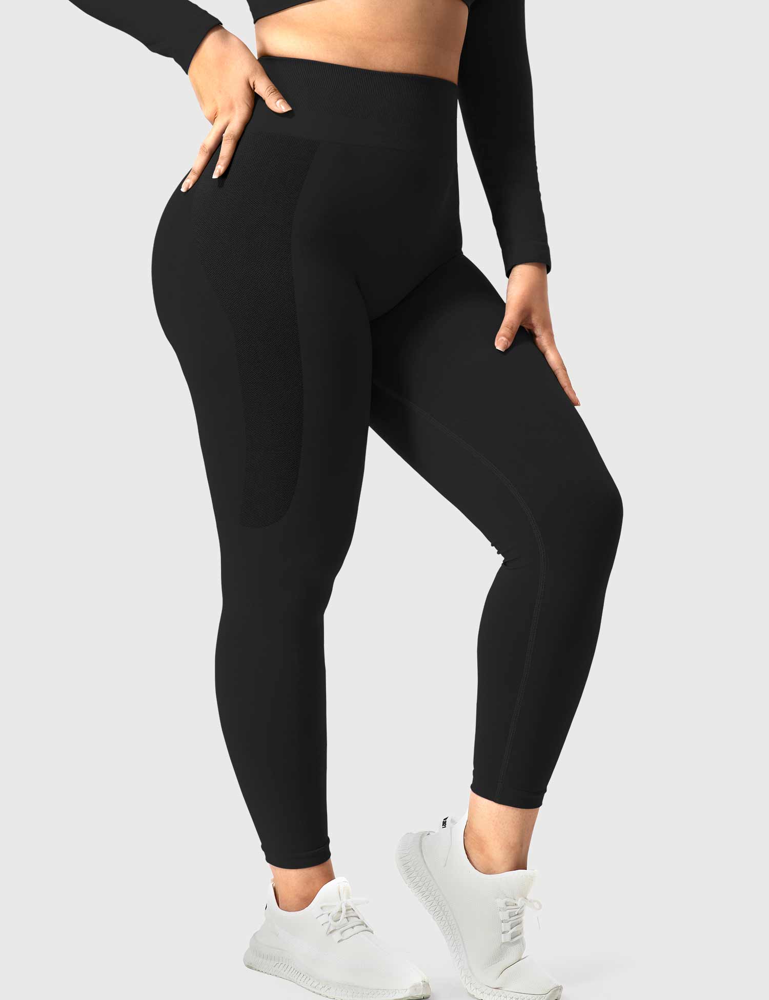 Yeoreo Amplify Nahtlose Leggings Schwarz