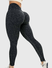 Yeoreo Leopard Nahtlose Leggings Schwarz