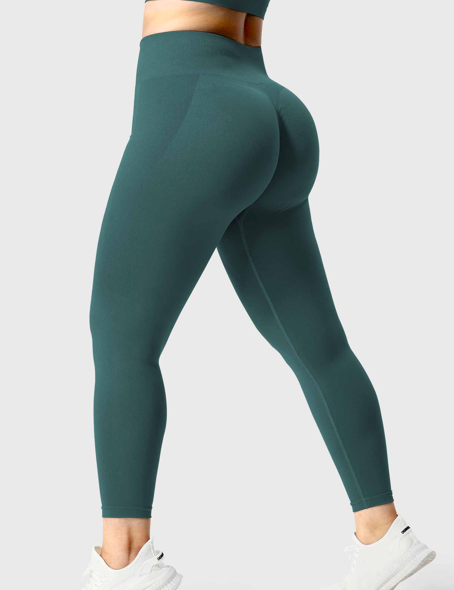 Yeoreo Klassische Nahtlose Leggings Grau Blau