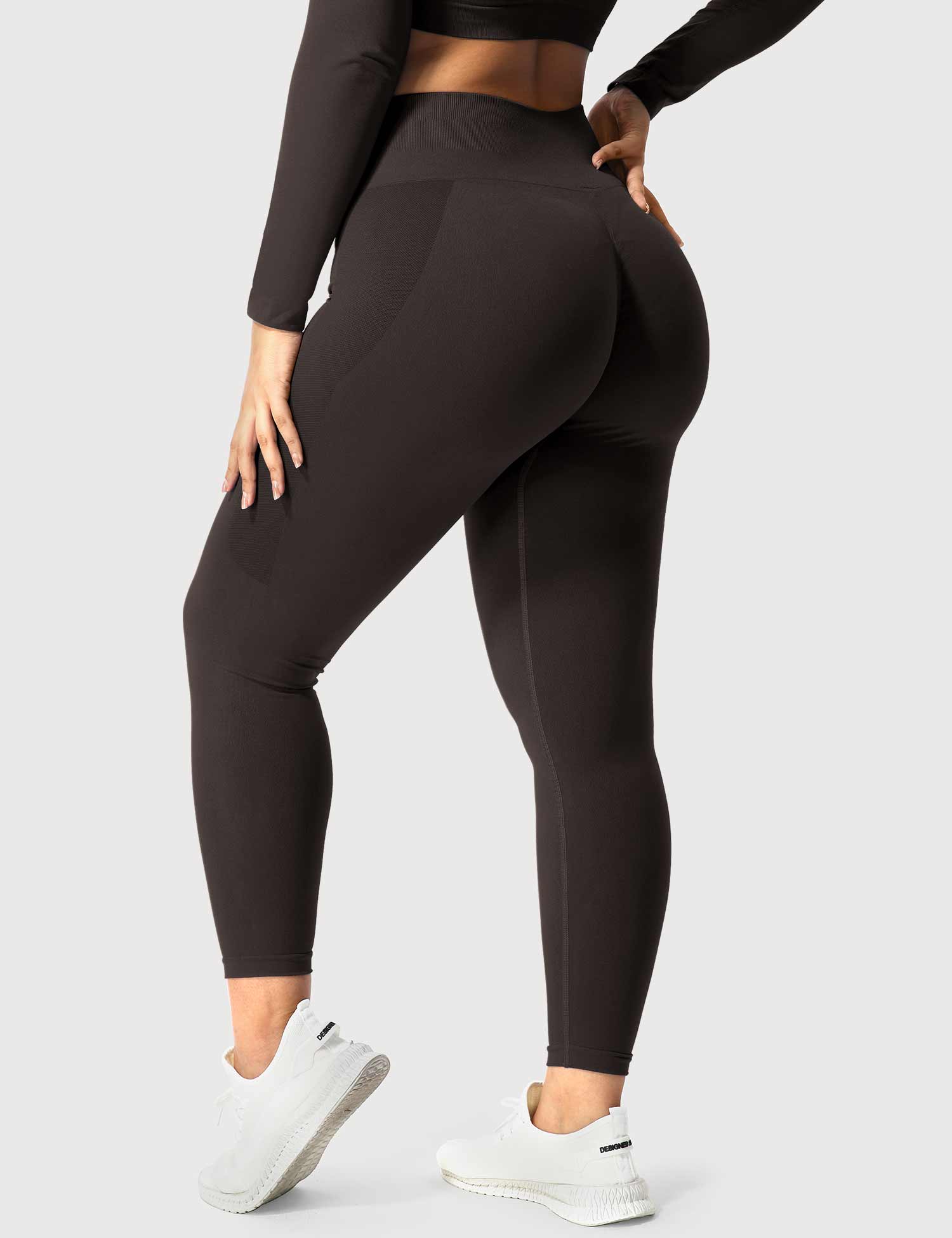 Yeoreo Amplify Nahtlose Leggings Braun