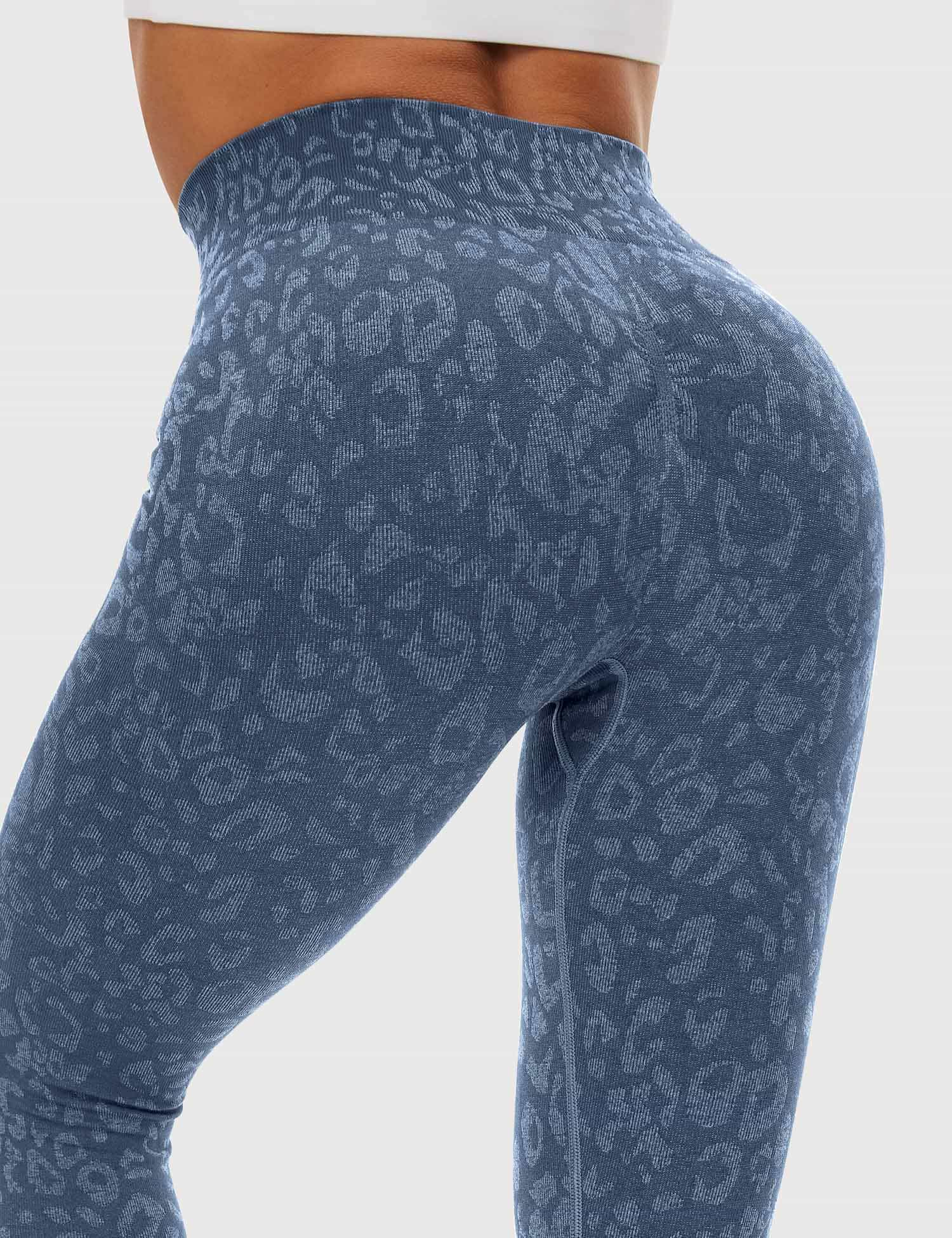 Yeoreo Leopard Nahtlose Leggings Grau