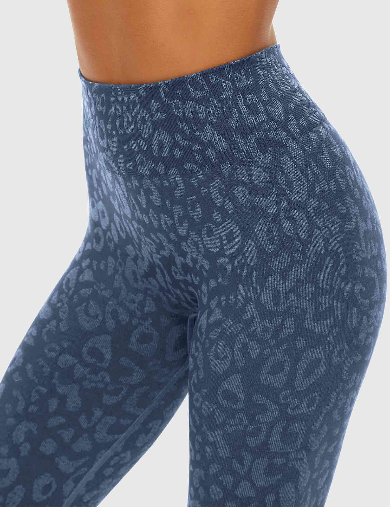 Yeoreo Leopard Nahtlose Leggings Grau