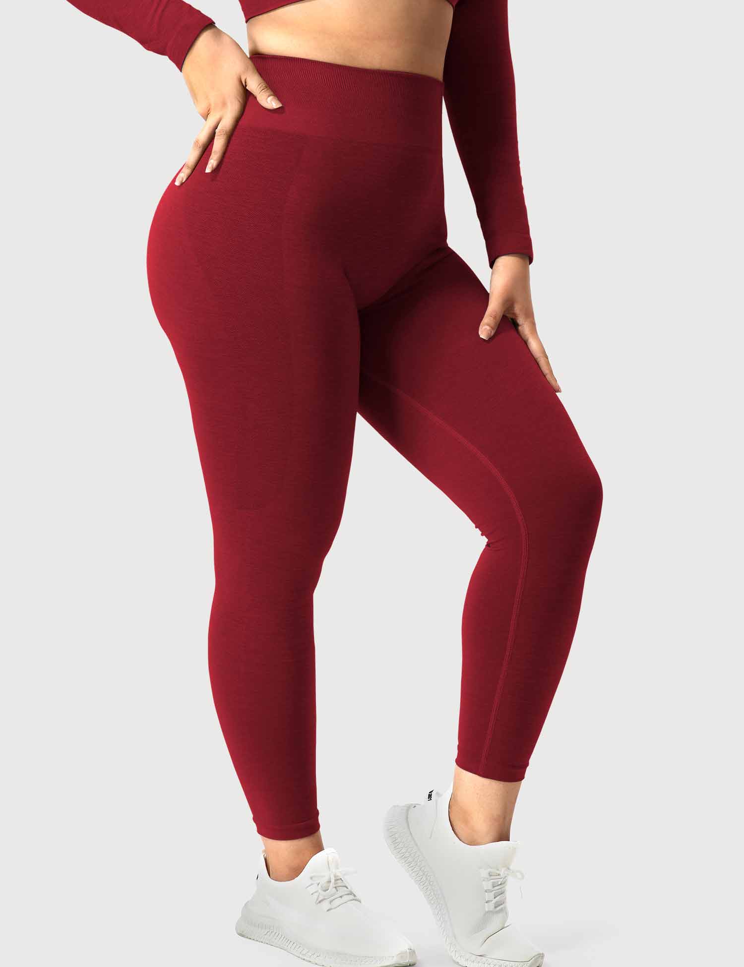 Yeoreo Amplify Nahtlose Leggings Rot