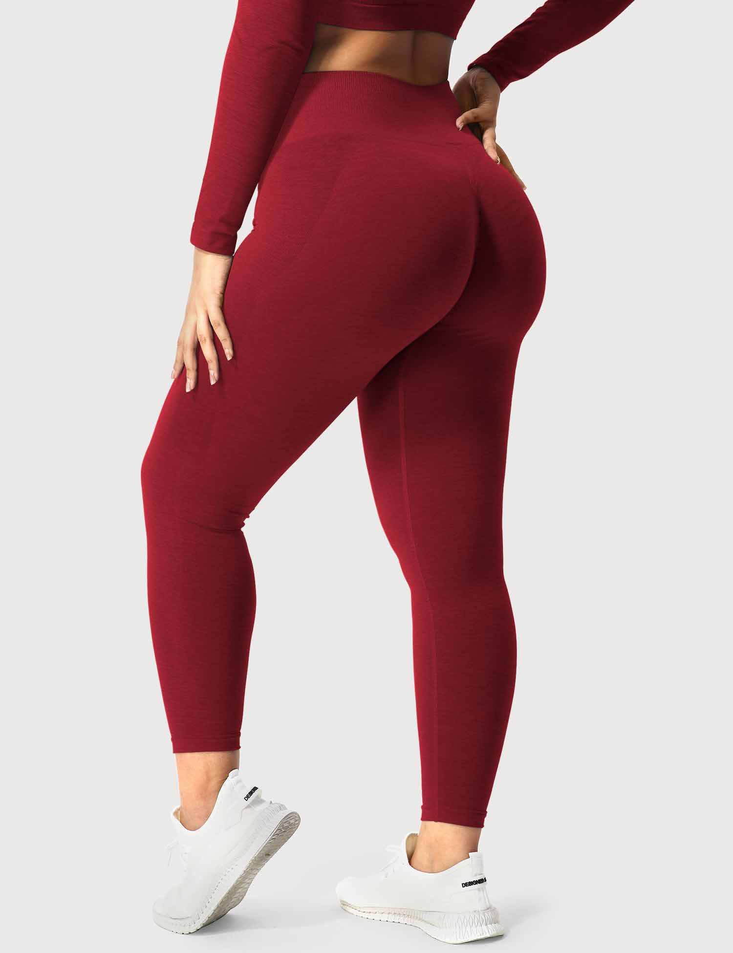 Yeoreo Amplify Nahtlose Leggings Rot