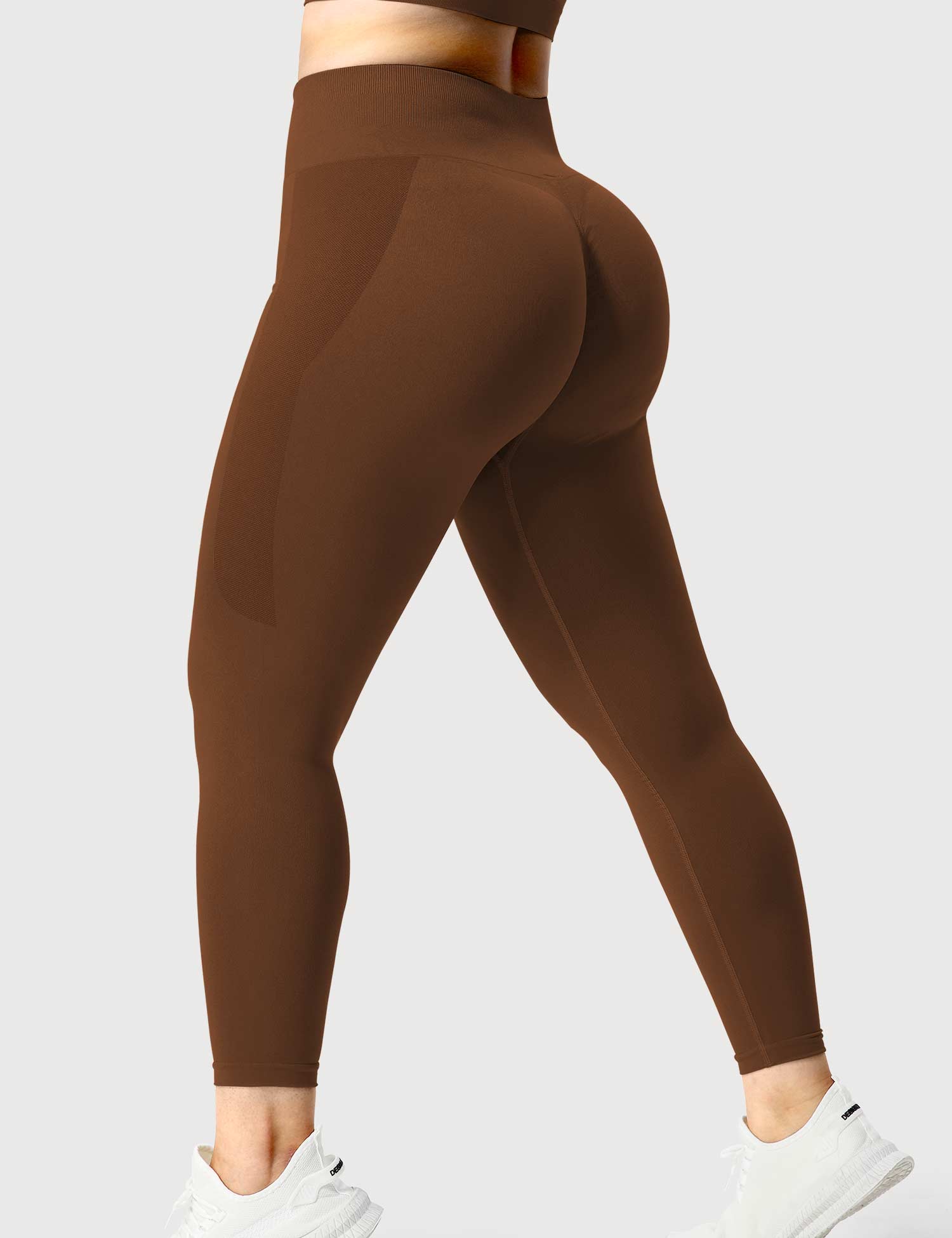 Yeoreo Klassische Nahtlose Leggings Dunkelbraun