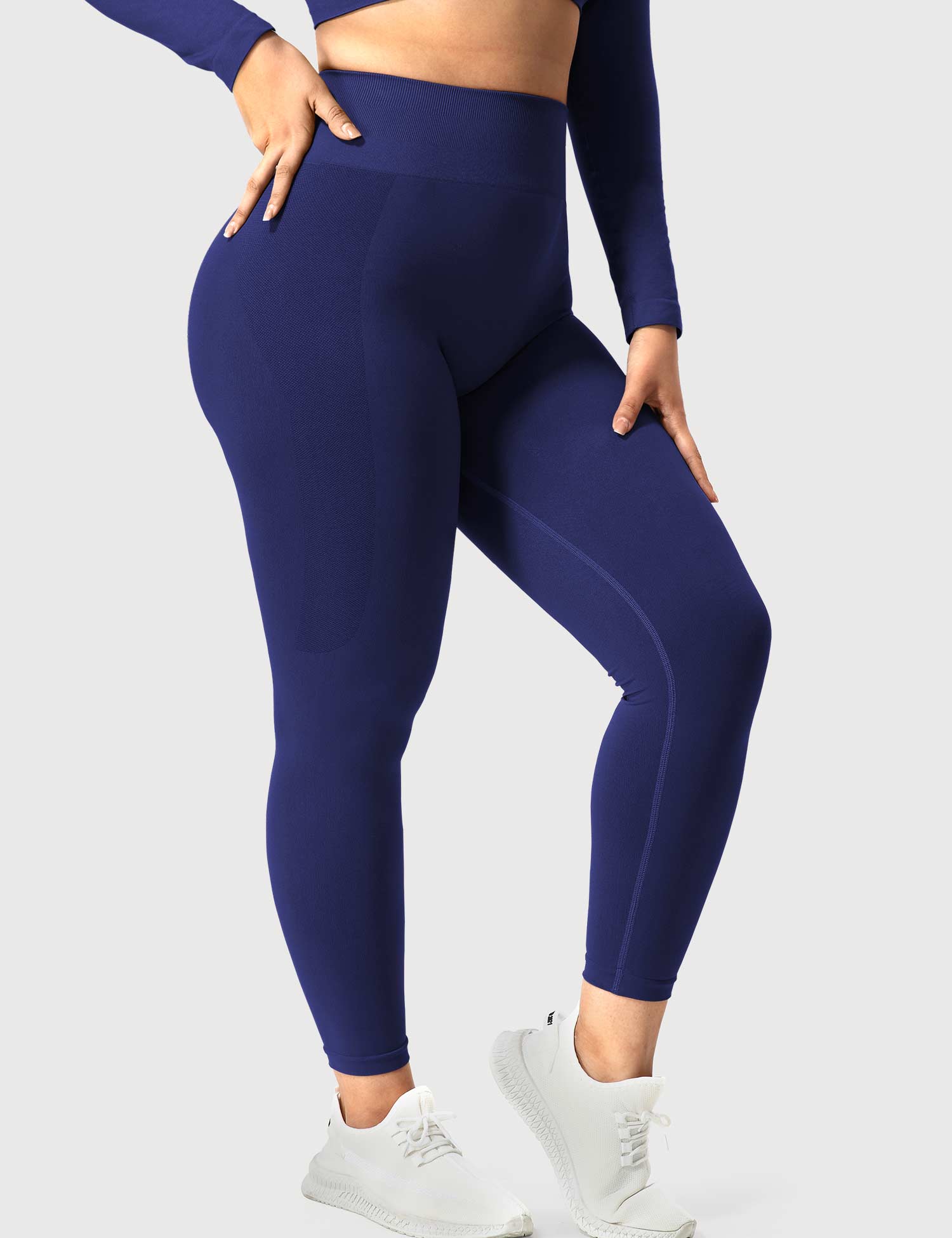 Yeoreo Klassische Nahtlose Leggings Indigoblau