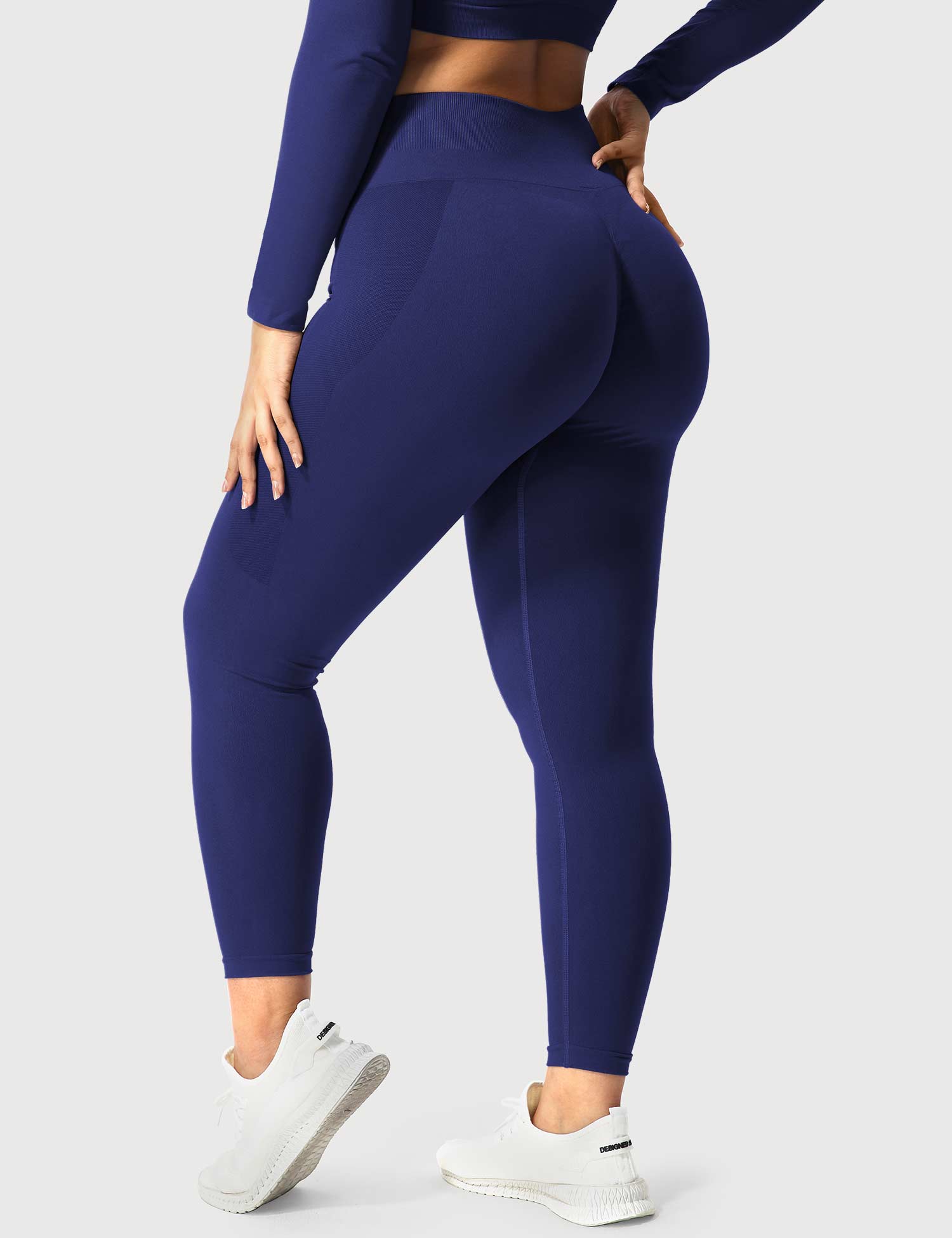 Yeoreo Klassische Nahtlose Leggings Indigoblau