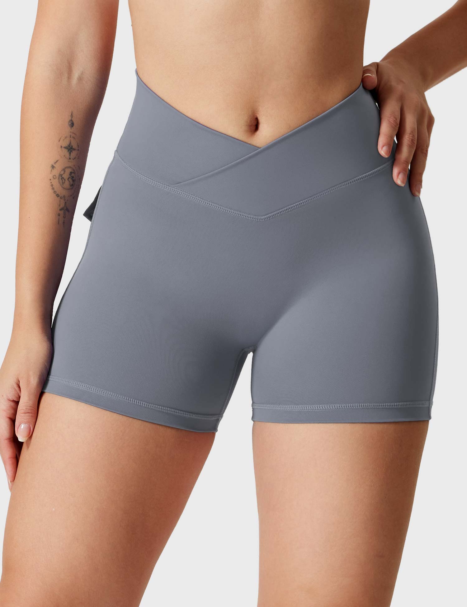 Yeoreo V-waistband Charm Shorts Grau